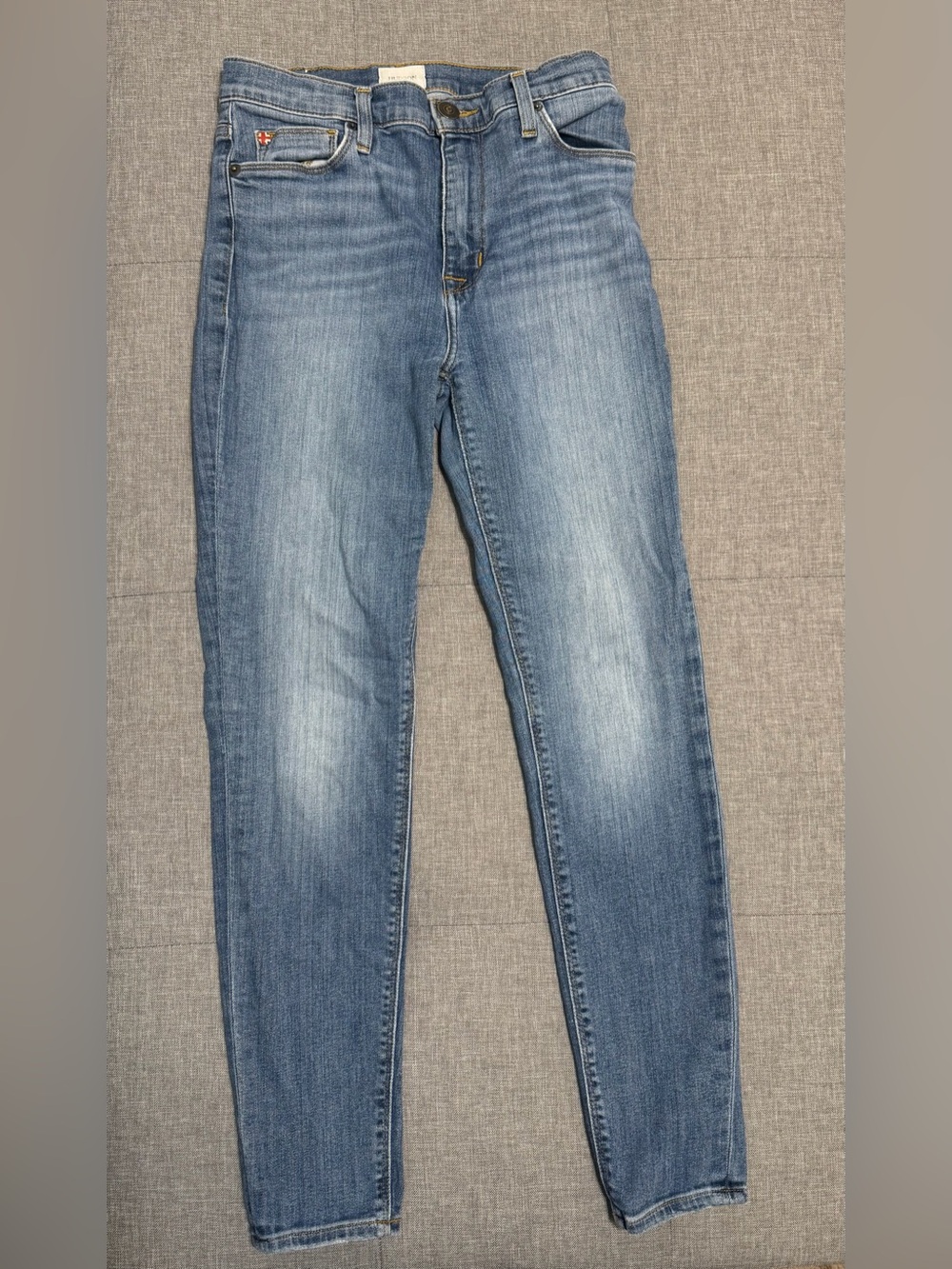 Hudson Jeans Blair High Rise Super Skinny Blue Denim 27